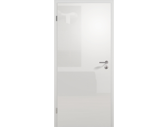 Межкомнатная дверь ConceptLine, глянцевая, светло-серый RAL 7035