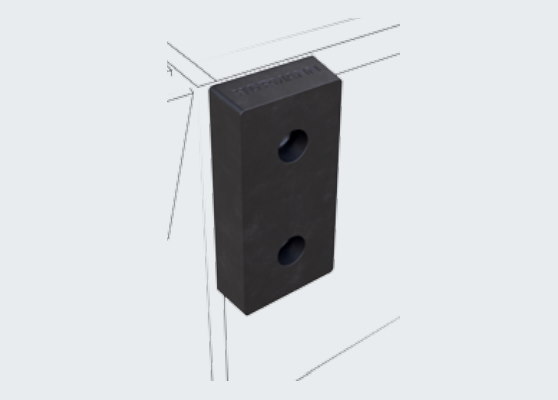 Подъездной буфер из резины Hormann DB 15