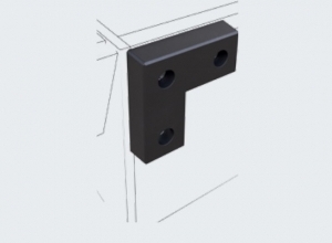 Подъездной буфер из резины Hormann DB 25