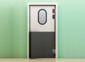 Маятниковая дверь одностворчатая с фиксацией Ирбис МДО (Ф)