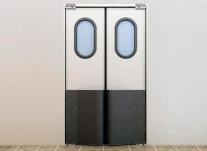 Маятниковая дверь для офиса двухстворчатая Ирбис МДО (Оф)